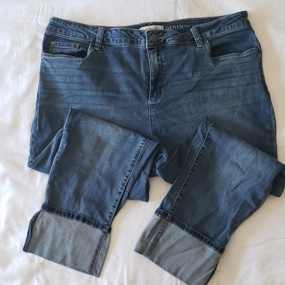 Denim capris